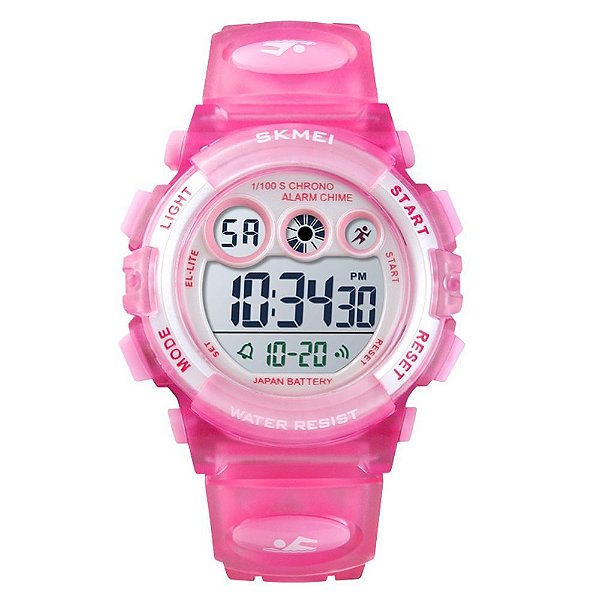 Relógio Infantil Skmei Digital 1451 Rosa - Mega Clock