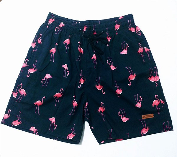 shorts masculino FLAMINGO preto