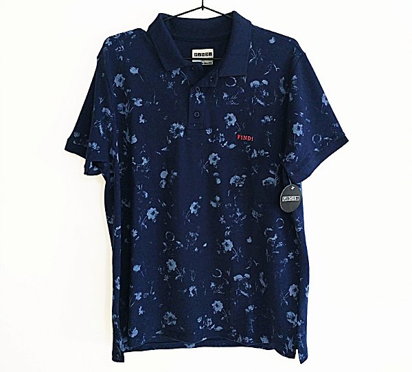 Polo FLORAL azul - FINDI®