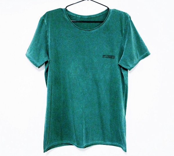Camiseta gola redonda STONE verde