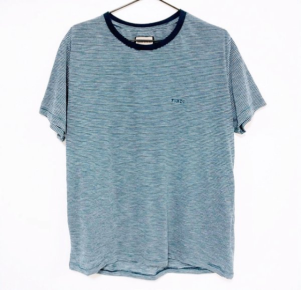 Camiseta STRIPES azul/branco