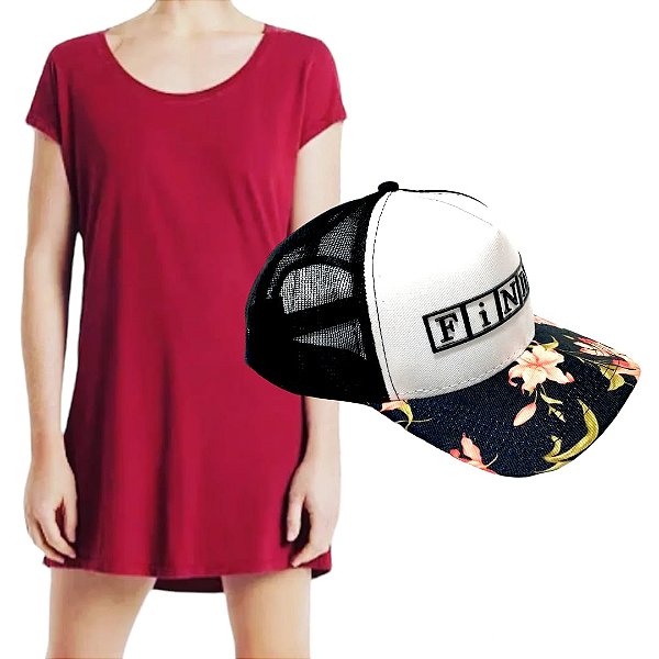 Vestido WINE (brinde boné)