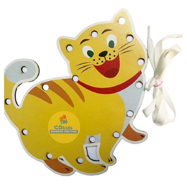 Alinhavo Gatinho em MDF