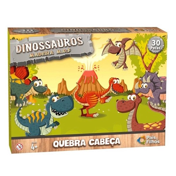 Jogo da Memória Dinossauros Pais e Filhos