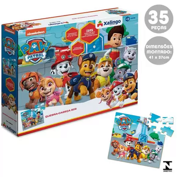 Jogo Infantil Big Box 4 Jogos Educativo Peças Grande Madeira