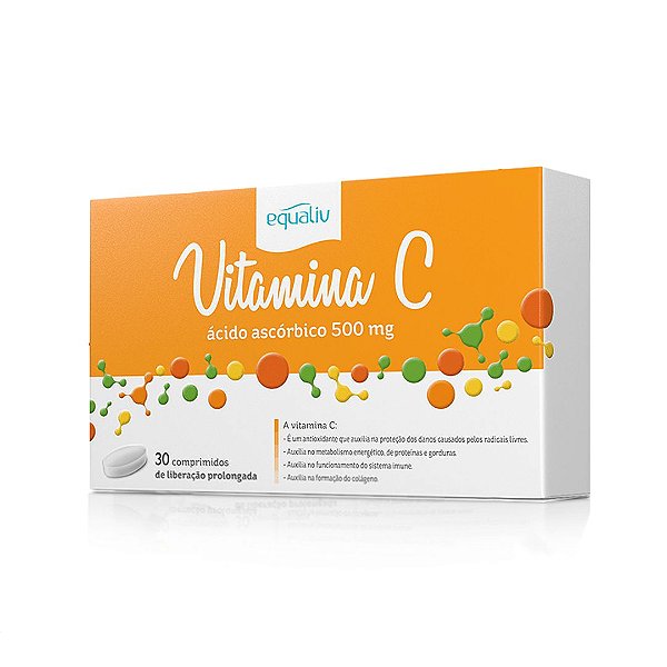 Vitamina C 500 Mg Acao Prol 30 Cp Equaliv