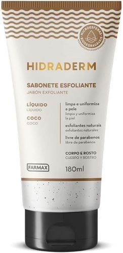 Sabonete Liquido Esfoliante Coco Hidraderm 180Ml Farmax