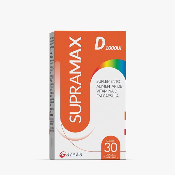 Supramax D 1000Ui 30 Ca Vitamina D Globo