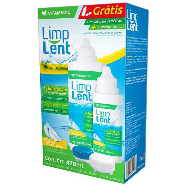 Limp Lent Solucao Esteril 350 Ml 120 Ml Vitamedic