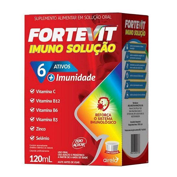 Fortevit Imuno Sol 120Ml Suplemento Vitaminico Airela