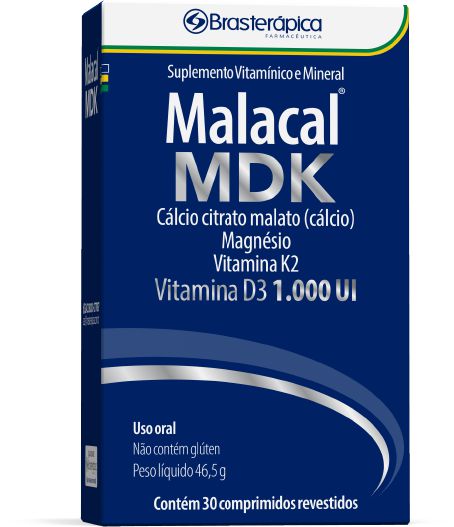 Malacal Mdk 30 Capsulas Calcio + Magnesio + Vitamina D