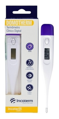 Termômetro Clínico Digital Roxo Incoterm
