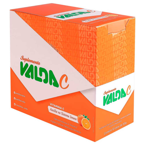 Valda Vitamina C Laranja Caixa 10X50g