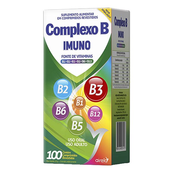 Complexo B Imuno Com 100 Comprimidos Revestidos