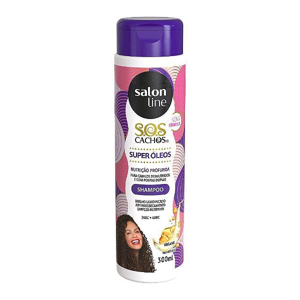Shampoo SOS Cachos Super Óleos Salon Line 300Ml