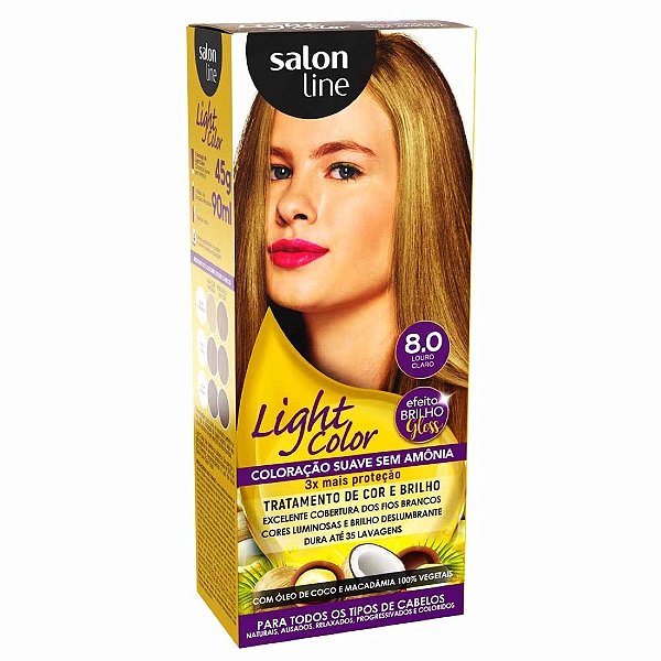 Coloração Suave Salon Line Light Color 8.0 Louro Claro