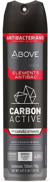 Desodorante Aerossol Elements Carbon Active 150ml - Above