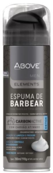 Espuma de Barbear Elements Carbon Active 200ml - Above