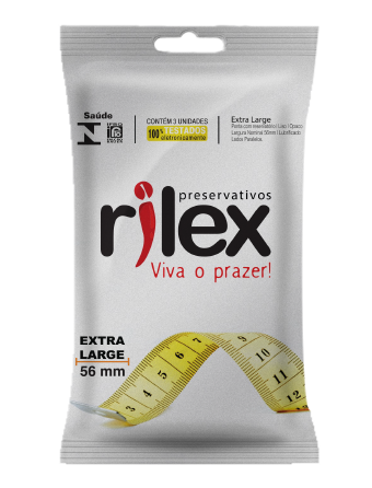 Preservativos Extra Large Sachê 3 Unidades - Rilex