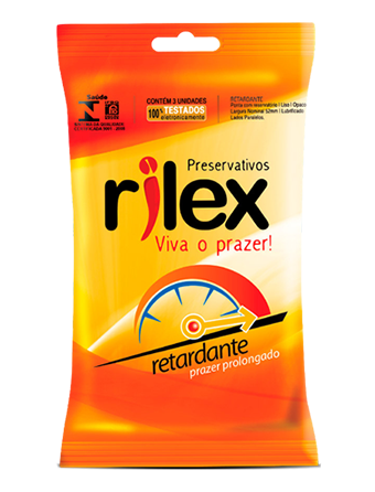 Preservativos Retardante Sachê 3 Unidades - Rilex