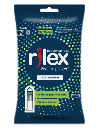 Preservativos Texturizado Sachê 3 Unidades - Rilex