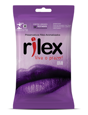 Preservativos Uva Sachê 3 Unidades - Rilex
