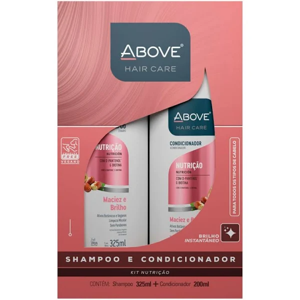 Kit Shampoo 325ml + Condicionador 200ml Nutrição- Above