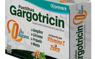 Gargotricin 12 Pastilhas Sabor Menta Prevent Pharma