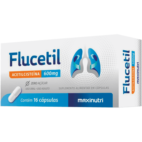 Flucetil 600mg 16 capsulas - Maxnutri
