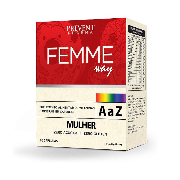 Femme Way Mulher Multivitamínico A/Z 60Cáp Prevent Pharma