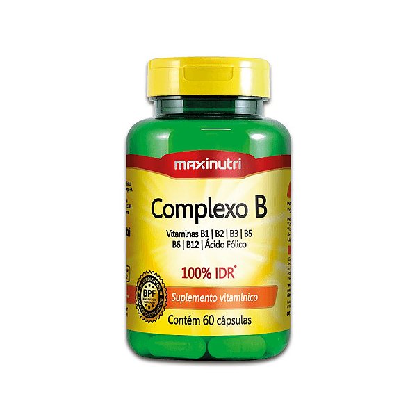 Complexo B 100% Idr 60 Cápsulas 470Mg Maxinutri