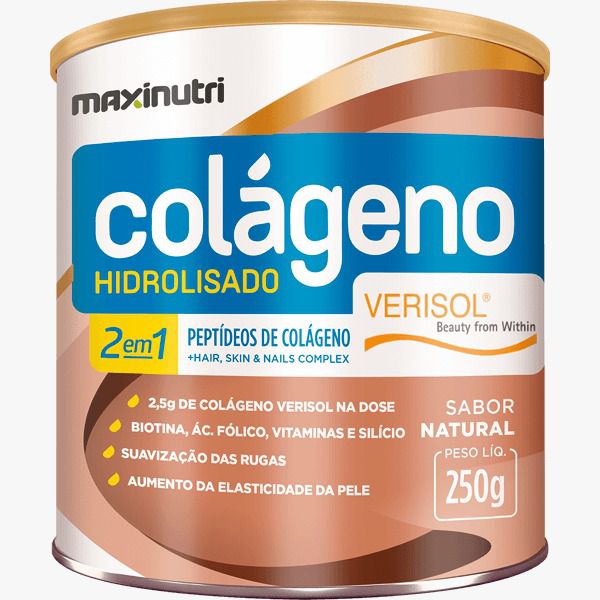 Colágeno Hidrolisado 2 em 1 Verisol em Pó - 250g - Maxinutri