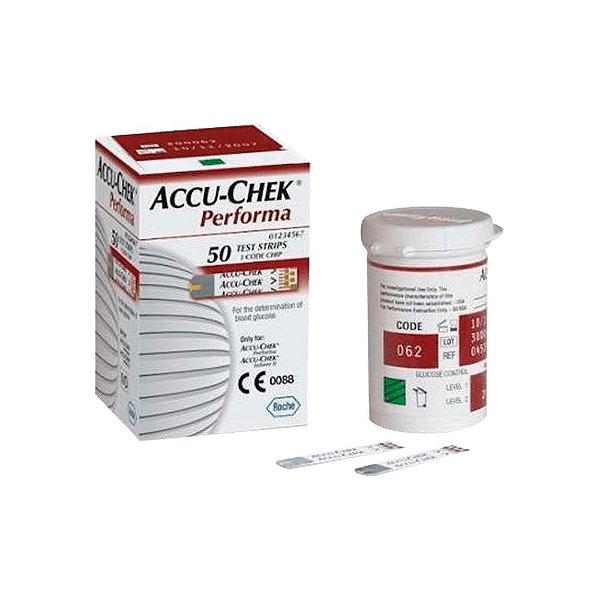 Tiras Accu-Chek Performa C/ 50 Tiras Reagentes - Roche
