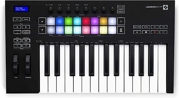 Teclado Controlador Midi Launchkey 25 Mk3 Novation 25 Teclas