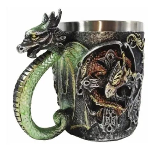 Caneca Medieval 3D Dragão Game Of Thrones