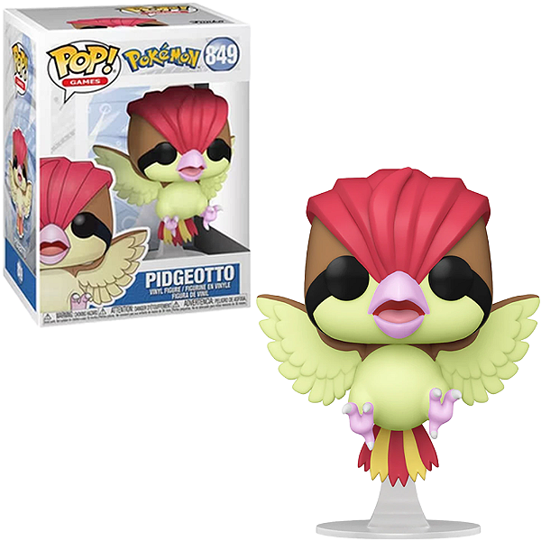 Boneco Funko Pop Pidgeotto 849 Pókemon