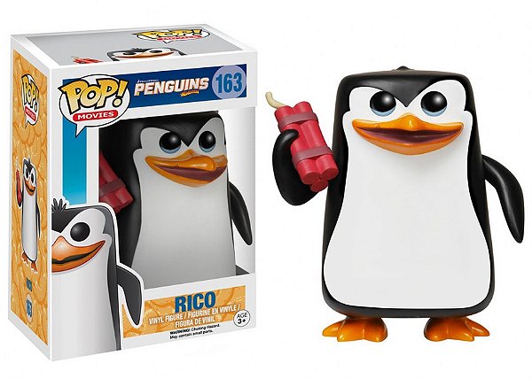 Boneco Funko Pop Rico 163 Penguins Madagascar