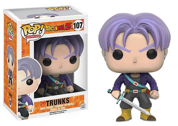 Boneco Funko Pop Trunks 107 Dragon Ball Z
