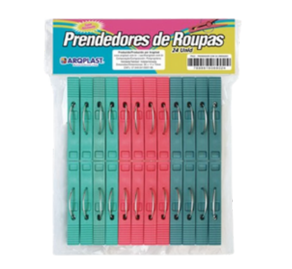 PRENDEDOR DE ROUPAS COM 24