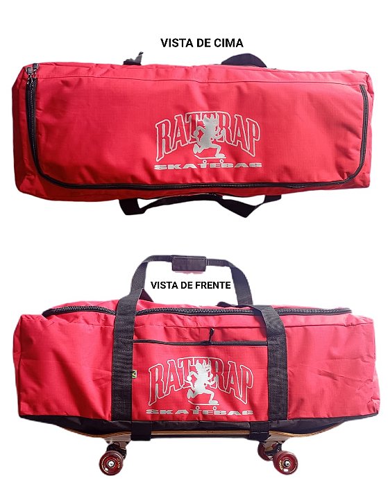 MALA PARA SKATE RATTRAP MOCHILA SKATE BAG VERMELHA