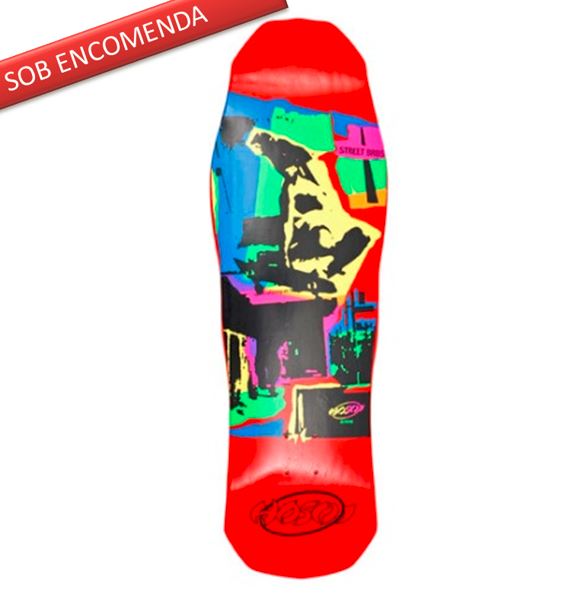 SHAPE HOSOI SKATEBOARDS POP ART 87 CONCAVO MODERNO 10" x 32,5" VERMELHO