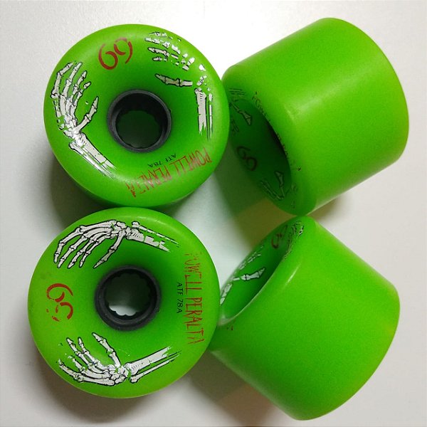 RODAS POWELL PERALTA ATF VERDE 66MM 78A SEMI NOVAS