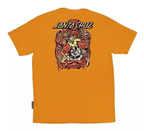 CAMISETA SANTA CRUZ ROB ROSKOPP 5 AMARELA ALGODÃO