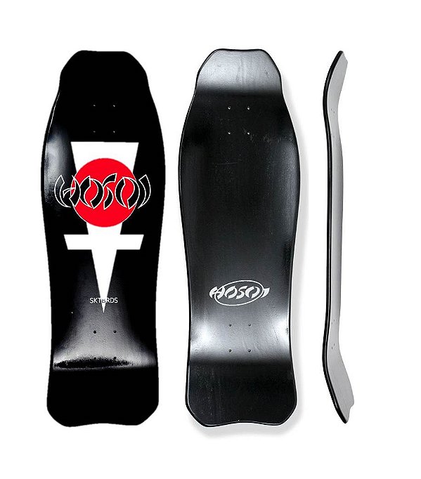 SHAPE HOSOI SKATEBOARDS HAMMERHEAD DOUBLE KICK DECK PRETO 10.25"