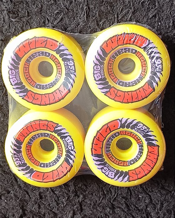 RODA DE SKATE BLOCK HEAD WILD THINGS ANTIGAS 65mm 95A