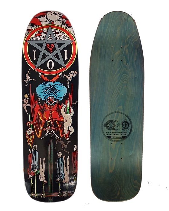 SHAPE  C & D CEASE DESIST 101 WORLD INDUSTRIES NATAS KAUPAS DEVIL WORSHIP 9.6"