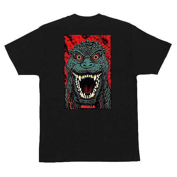 CAMISETA SANTA CRUZ GODZILLA DESTROYER STRIPES PRETA