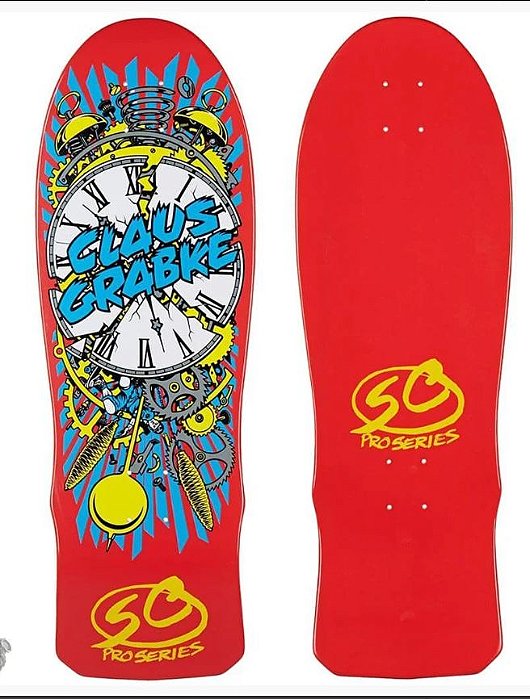 SHAPE SANTA CRUZ CLAUS GRABKE EXPLODING CLOCK REISSUE VERMELHO