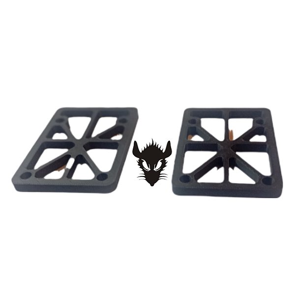 PADS PARALELO RATTRAP (ELEVADOR) PRETO - 7mm