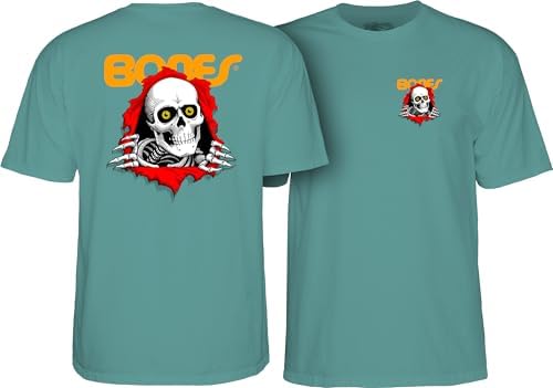 CAMISETA IMPORTADA POWELL PERALTA RIPPER AQUATIC L(G)
